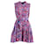 Autre Marque Saloni Tilly Mini-robe sans manches à ceinture en soie multicolore  ref.952004