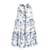 Gestuftes ärmelloses Zimmermann-Kleid aus blauer Seide mit Blumenmuster  ref.952058