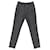 Saint Laurent Trousers in Grey Laine Black Wool  ref.952060