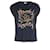 T-shirt com estampa Sandro Paris World Lovers em azul marinho modal Fibra de celulose  ref.952071
