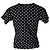 Camiseta de algodón negro con emblema de corazón y lunares PLAY de Comme des Garcons - vista 3