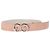 Escada Textured Belt in Pink Leather