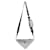 Prada Bolsa triangular com aplicação de cristais Preto Cetim  ref.952206