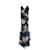 Autre Marque Vestido com cordão floral em camadas Nicholas Navy Azul marinho Seda  ref.952213