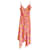 Diane Von Furstenberg Irene-Kleid Pink Gelb Seide Viskose  ref.952215