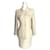Chanel Terno de saia Branco Fora de branco Lã  ref.952334