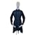 LOUIS VUITTON Robes International S Polyester Bleu  ref.952506