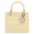 Lady Dior in vernice beige Cannage 2-modo Pelle  ref.952578