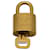 Louis Vuitton Brass padlock Golden Metal  ref.952680