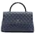 Chanel Coco Handle Large Caviar 2way Navy Blue Ruthenium Leather  ref.952693