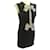 ***Chanel Silk Cashmere Dress Black Silver hardware Silver Wool  ref.952828