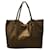 ***Tiffany & Co. Reversible Leather Tote Bag Brown Metallic Bronze  ref.952845