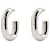 Xl Link Earrings - Paco Rabanne - Brass - Silver Silvery Metallic Metal  ref.953622