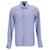 Ermenegildo Zegna Camisa de vestir a cuadros en algodón azul con botones  ref.953642