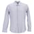 Salvatore Ferragamo Camisa a rayas de algodón azul claro con botones  ref.953644