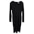 Jil Sander Long Sleeve Midi Dress in Black Viscose Cellulose fibre  ref.953677