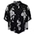 Autre Marque MCQ by Alexander McQueen Hemd mit Blumendruck vorne zum Binden aus schwarzem Polyester  ref.953681