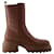 Gomma Tronchetto Boots - Tod's - Leather - Brown  ref.953722