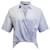 Camisa con cuello torcido alto-bajo de Theory en algodón azul claro  ref.953794