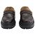 Brunello Cucinelli Zoccoli Shearling Lug-Sole in Pelle Marrone - vista 2