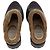 Brunello Cucinelli Zoccoli Shearling Lug-Sole in Pelle Marrone - vista 4