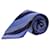 Ermenegildo Zegna gestreifte Krawatte aus blauer Seide  ref.953806