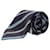 Ermenegildo Zegna Striped Pattern Necktie in Navy Silk Navy blue  ref.953819