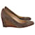 Tod's Almond Toe Wedge Pumps in Grey Suede  ref.953898