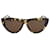 Bottega Veneta B.V1018S Cat-Eye-Sonnenbrille in Schildpattoptik aus braunem Acetat Zellulosefaser  ref.953900