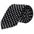 Ermenegildo Zegna Dotted Pattern Necktie in Black Silk  ref.953906
