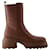 Gomma Tronchetto Boots - Tod's - Leather - Brown  ref.953931