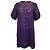 Vestido reto de manga curta Rachel Comey em algodão crochê roxo