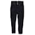 Pantalones Isabel Marant de talle alto en Pana Negra Negro Terciopelo  ref.953989