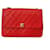 Timeless Chanel Zeitloser Jahrgang Rot Leder  ref.954262