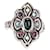 Gucci Crystal ring Silvery Metal  ref.954287