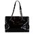 Chanel Black Patent Boy Reverso Shopping Tote Nero - vista 4