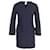 Robe Tunique à Manches Iris & Ink avec Nœud en Polyester Bleu Marine  ref.954761
