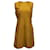 Diane Von Furstenberg Mini robe sans manches Capreena en coton de soie doré  ref.954844