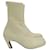 Khaite Normandy-Stiefel aus cremefarbenem Leder Weiß Roh  ref.954850