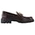 Gomma Pesante Loafers - Tod's - Leather - Burgundy Black Pony-style calfskin  ref.954851