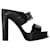 Leath S.Leath Sandals - Alexander McQueen - Leather - Black/silver  ref.954901