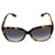Alexander McQueen AM0041S Semi-Cat-Eye-Sonnenbrille in Schildpattoptik aus braunem Acetat Zellulosefaser  ref.954956
