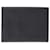 Hermès Carteira Hermes com duas dobras para porta-cartões em couro preto  ref.954966