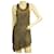 Roberto Cavalli Gray Cotton Embroidered Mini Dress Asymmetric Sleeveless 44 Grey  ref.955045