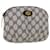 GUCCI GG Canvas Pouch PVC Leather Gray Navy 378.039.4492 auth 44420 Grey Navy blue  ref.955168