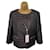 Armani Collezioni Womens Black Gold Thread Jacquard Jacket IT 44 US 8 UK 12 Polyester  ref.955178