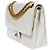 Mademoiselle Sac Chanel Timeless/Classico in Pelle Bianca - 1212511990 Bianco - vista 3