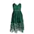 Self portrait Self-Portrait Robe mi-longue en dentelle azalée en polyester vert  ref.955238