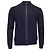 Hugo Boss Regular Fit Zip Cardigan in Navy Blue Cotton