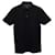 Lanvin-Poloshirt mit Grosgrain-Kragen aus schwarzer Baumwolle  ref.955289